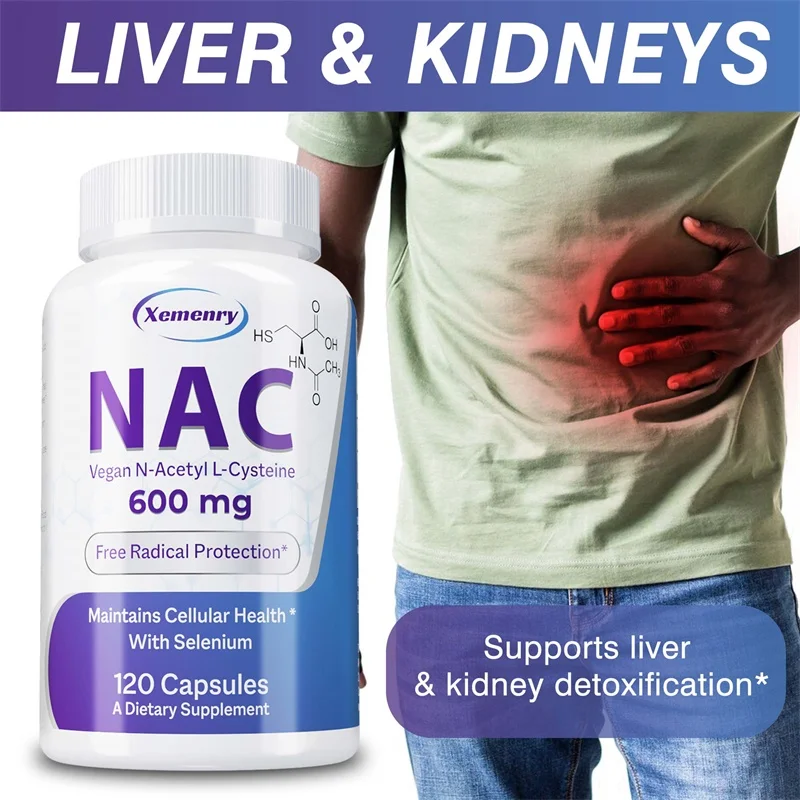 Nac N Acetyl Cysteine - Kapsułki NAC 600 mg - wspierają