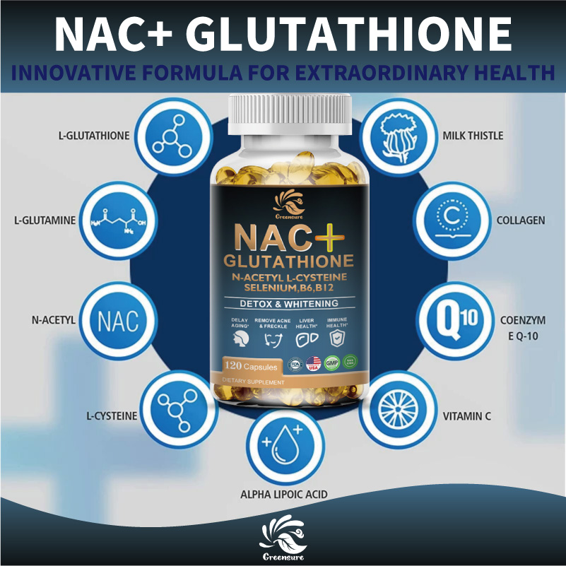 Greensure NAC Glutathione Caps – Nac N Acetyl Cysteine recenzja i cena