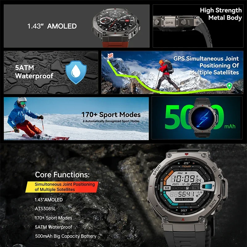 Nowy wojskowy smartwatch DM58  – Nutrition Gym recenzja i cena
