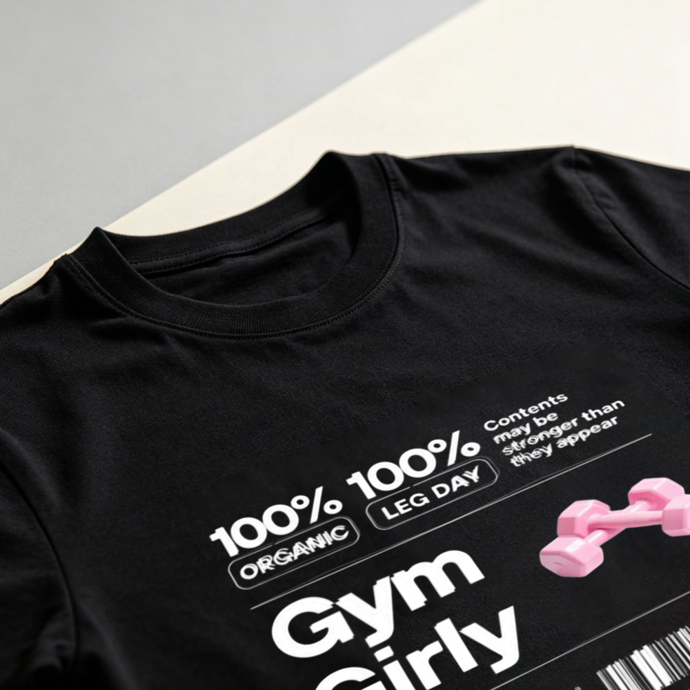 Koszulka bawełniana z grafiką  – Nutrition Fitness Gym recenzja i cena