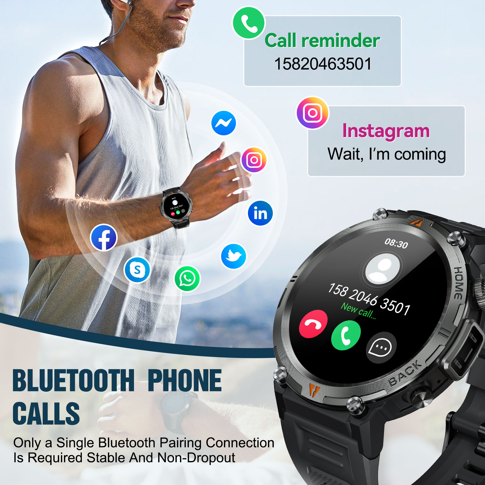 EIGIIS KE3 Bluetooth Call Smar – Nutrition Gym recenzja i cena